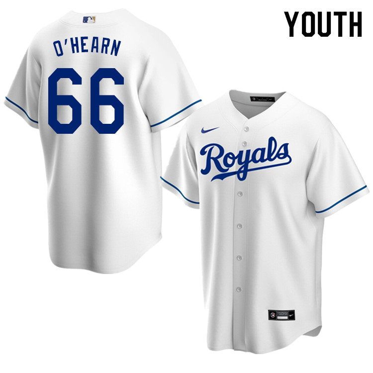 Nike Youth #66 Ryan O'Hearn Kansas City Royals Baseball Jerseys Sale-White
